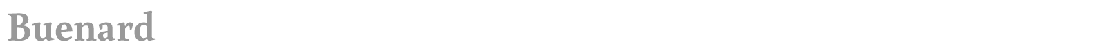 Buenard font preview